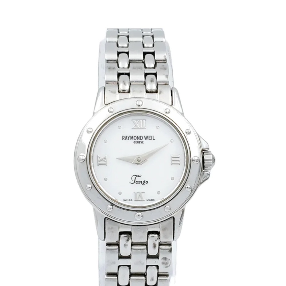 Ladies Raymond Weil Tango Stainless Steel Watch with Mother of Pearl Dial.